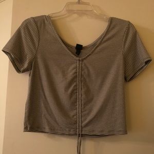 Cropped Striped Shirt